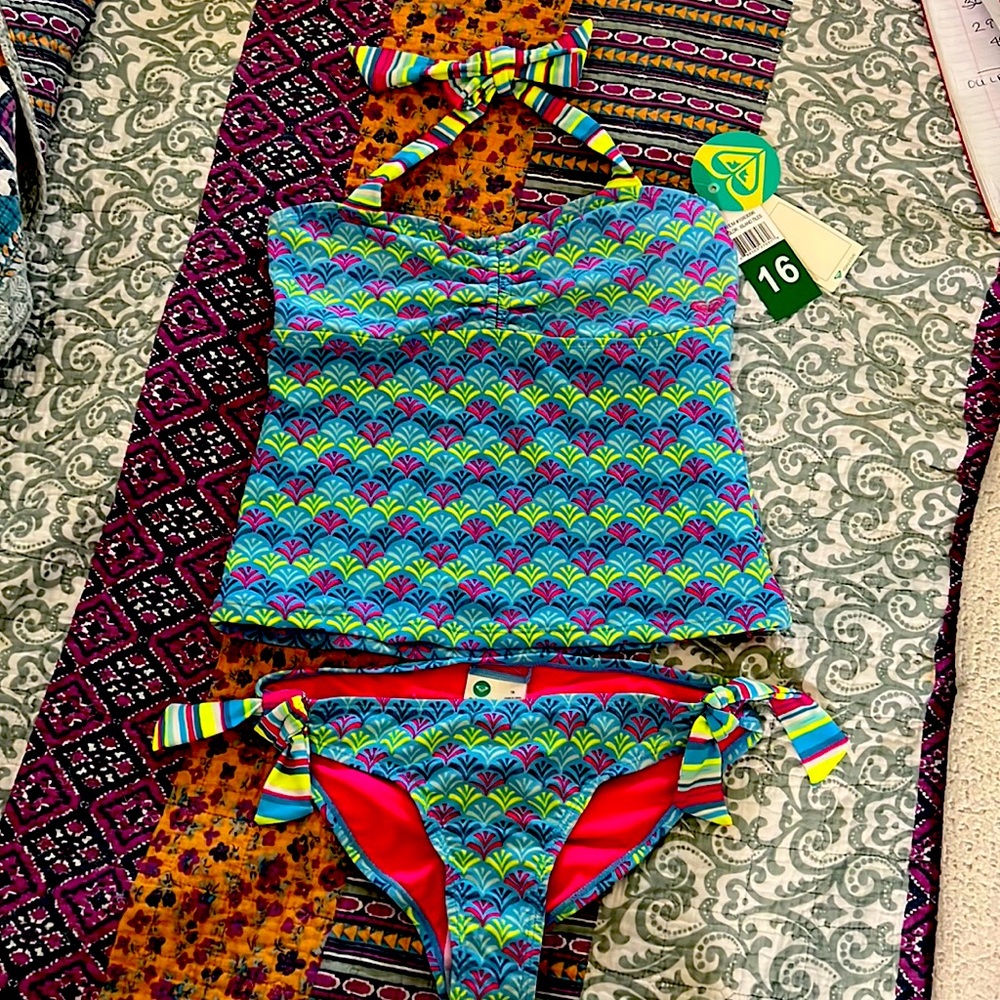 Roxy girls tankini brand new with tags